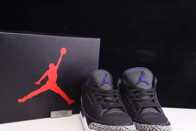 Rep Purple CT8532-050 Jordan Black Court Retro 3 Air 0615